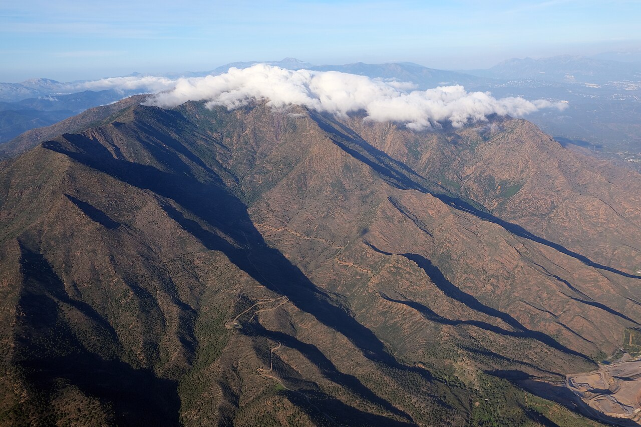 Sierra Bermeja mountains above Estepona